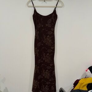 Windsor Brown Floral Maxi Dress